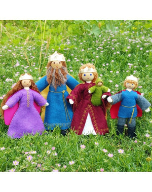 Natural Royal Dollhouse Family Dollhouse Dolls Wildflower Toys 