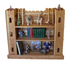 NEW Jason’s Castle Bookcase Elves & Angels Hardwood Cherry 