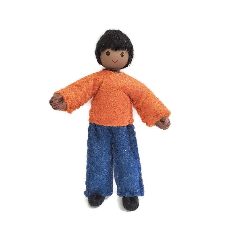 African American Dollhouse Family Black Bendy Dolls Elves Angels