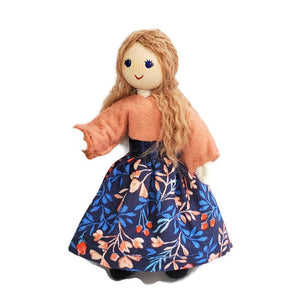 Dollhouse Family - Light Brown Hair Dollhouse Dolls Wildflower Toys 