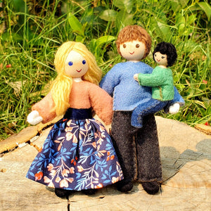 Custom Dollhouse Family Little Brother Dollhouse Dolls Wildflower Toys 