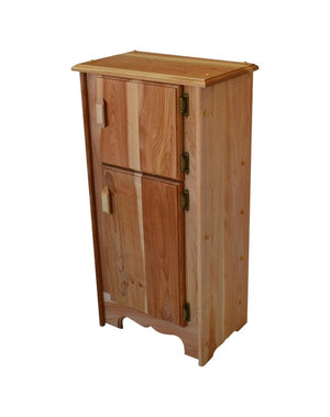 Jacob's Ice Box in Dark Hardwood Wooden Kitchens Elves & Angels 