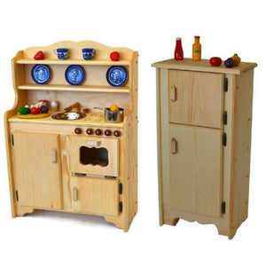 Sylvie's Kitchen Deluxe-Jacob's Icebox Set Wooden Kitchens Elves & Angels Pine 