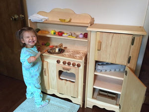 Sylvie's Kitchen-Jacob's Icebox Set Wooden Kitchens Elves & Angels 